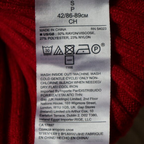 Red Banana Republic Knit Turtleneck Sweater - Picture 7 of 8